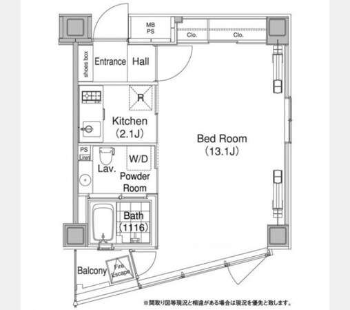 エルスタンザ代官山の物件間取画像